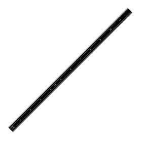 PEC Tools 32nd-inch scale on a flexible ruler aids quick fractional measurements.