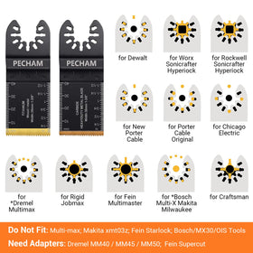 PECHAM durable titanium-carbide blade set improves longevity under heavy-duty use