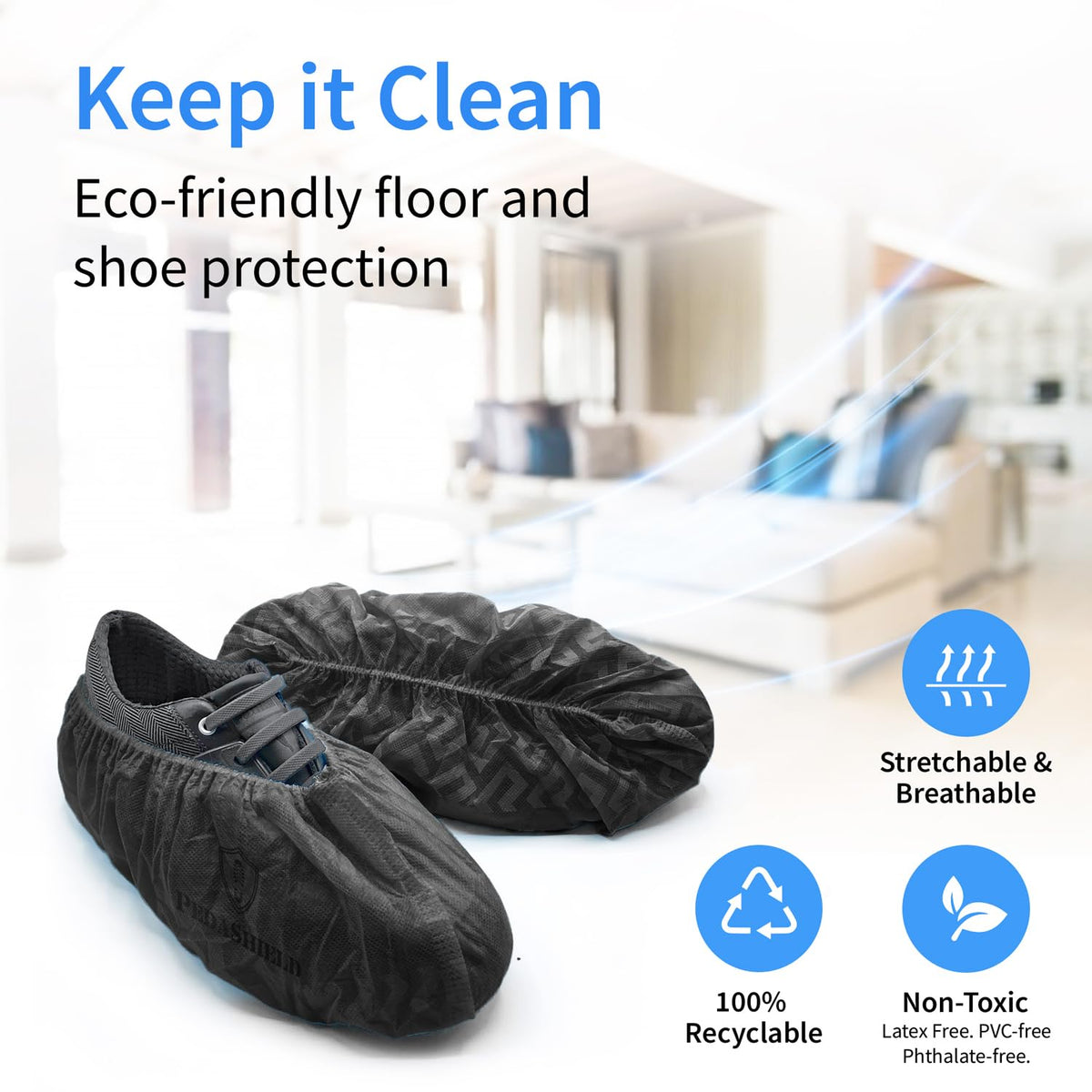 PedaShield water-resistant boot protectors keep feet dry during messy tasks.