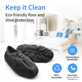 PedaShield water-resistant boot protectors keep feet dry during messy tasks.