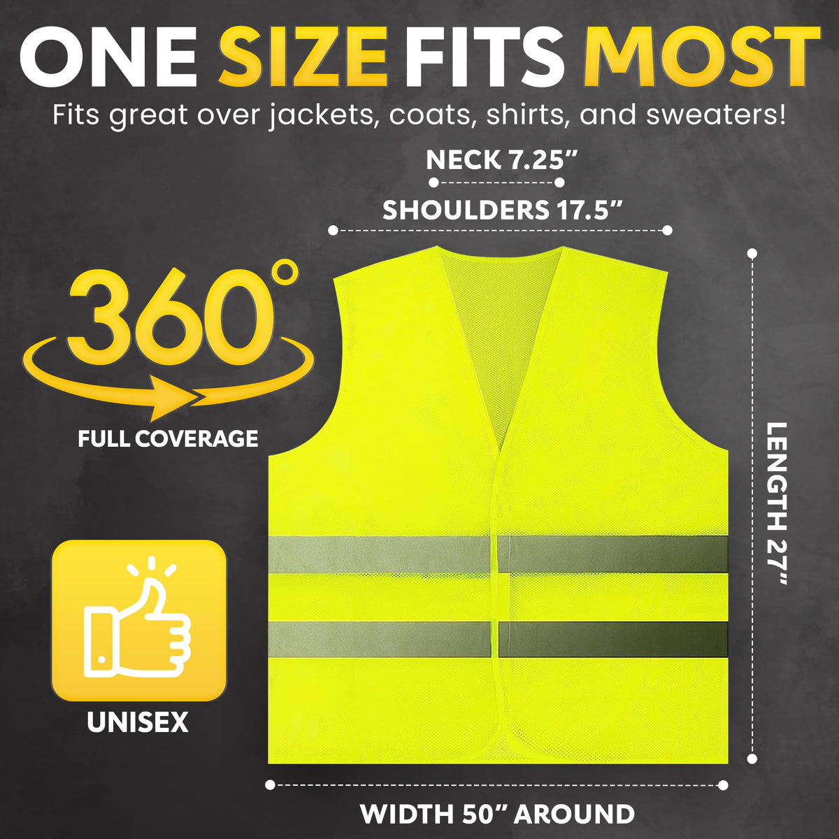 PeerBasics safety vest Velcro closure enables quick on and off