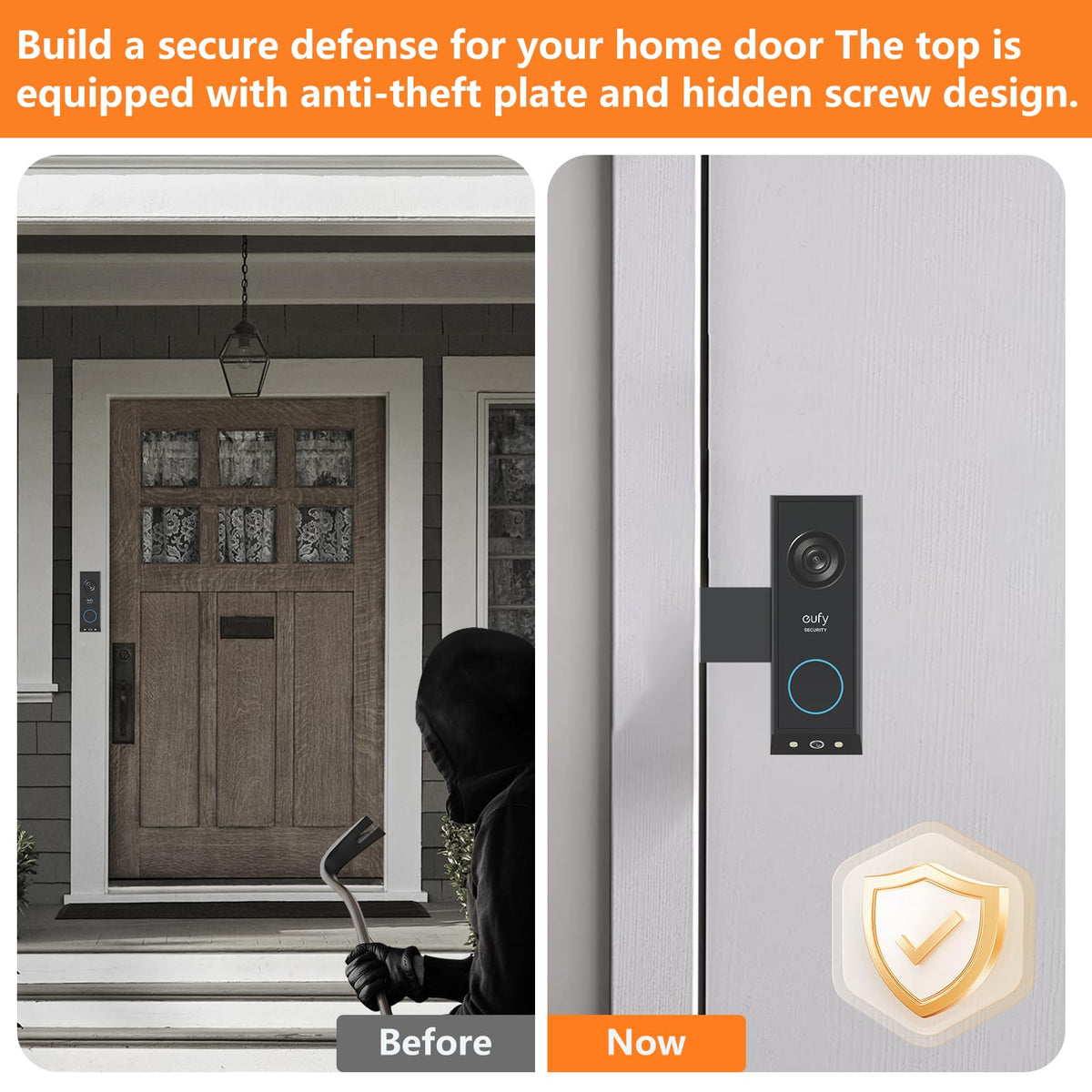 PEF adjustable clamps for inward-opening doors ensure precise placement.