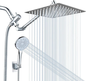 Peicuai Plus 10-inch rainfall head provides wide spa-like coverage.