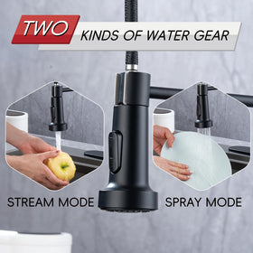 peicuai-plus black faucet with high-arc spout delivering wide reach for cleanup