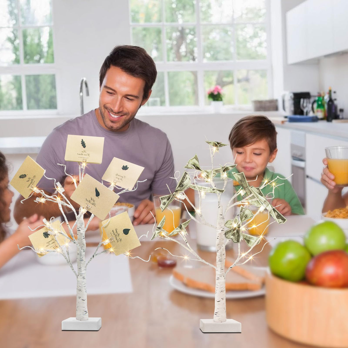 PEIDUO money tree warm light LED for cozy ambiance