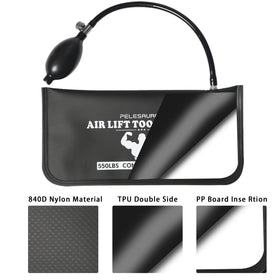 Pelesaurea air wedge pry bars included enabling fast, damage-free alignment.