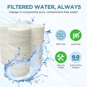 Pelican Water PC40 4-pack in-use at home water line helps protect appliances