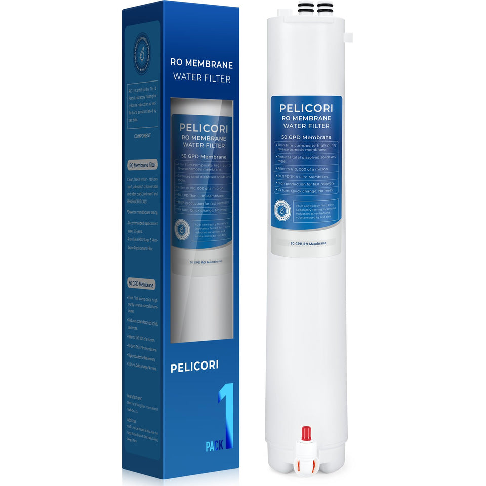 Pelicori H2O Stage 3 filter fitting securely with Pure Blue H2O for chlorine reduction