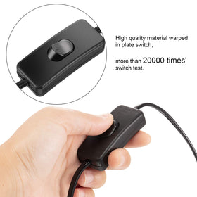 Pelopy 10-pack black lamp cords for multiple fixtures.