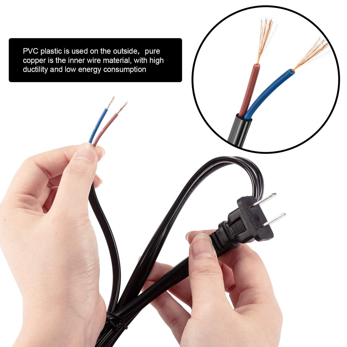 Pelopy pure copper stripped ends ensure reliable wiring connections.
