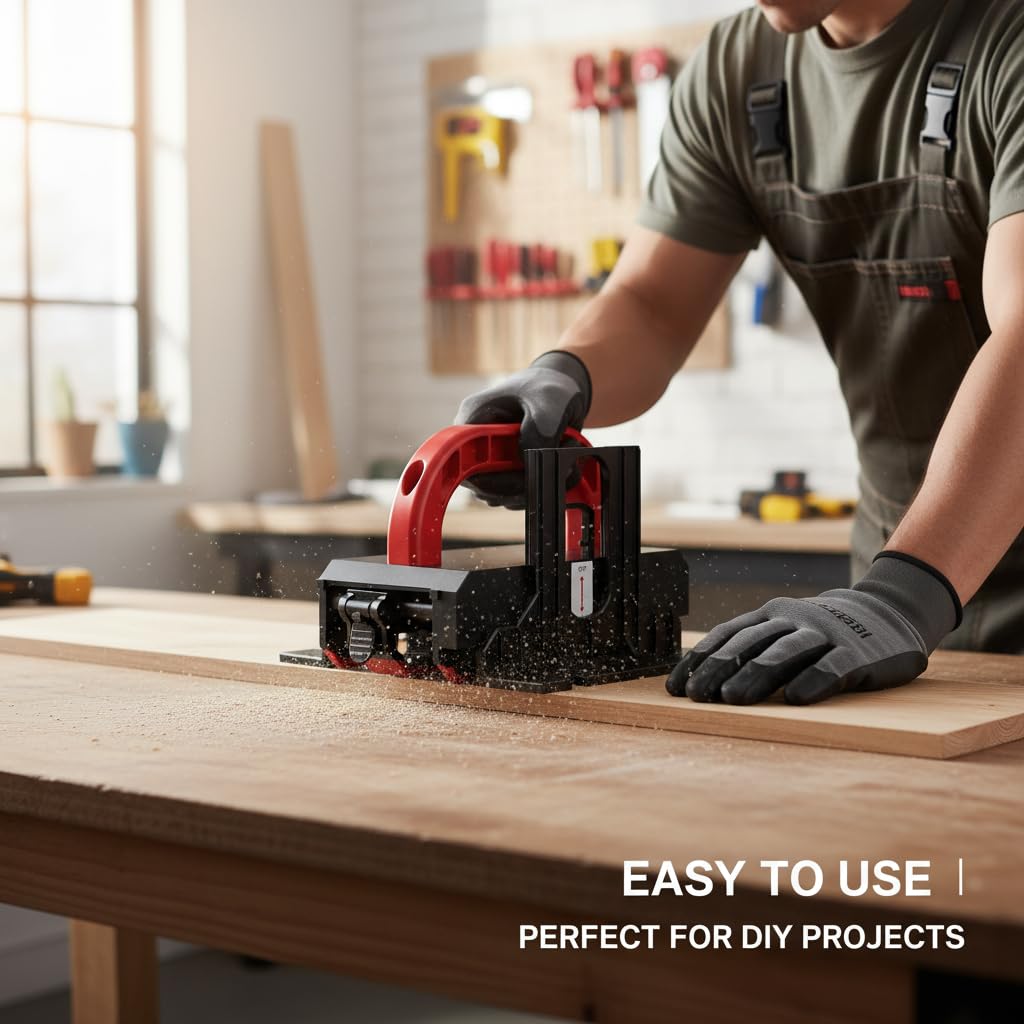 PEMEDOR push block with non-slip bottom keeps workpiece steady.