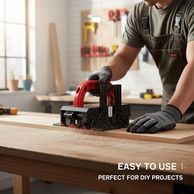 PEMEDOR push block with non-slip bottom keeps workpiece steady.
