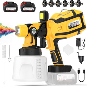 PEMMKORE paint sprayer cordless design enables unrestricted movement for walls and furniture