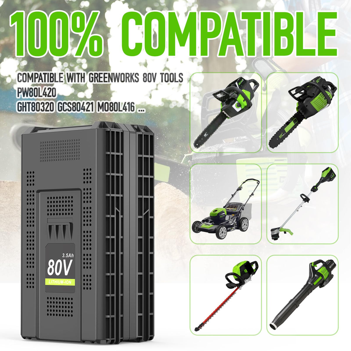 PengJBatter 80V battery cooling vents maintain performance during use