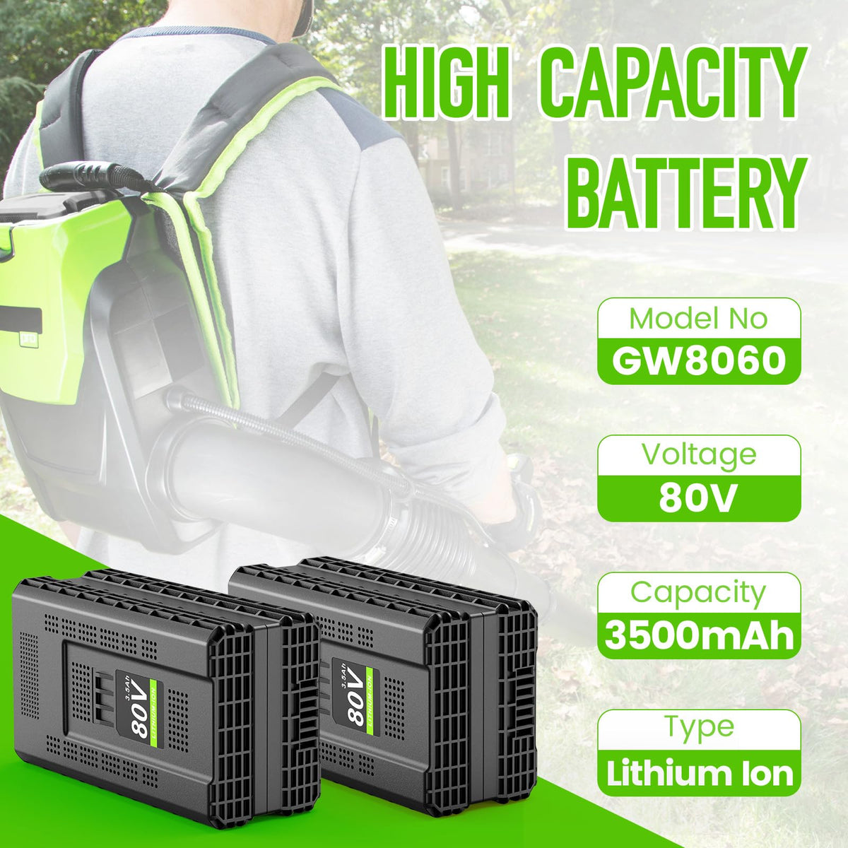 Close-up of snap-in installation on PengJBatter 80V battery for quick tool swaps