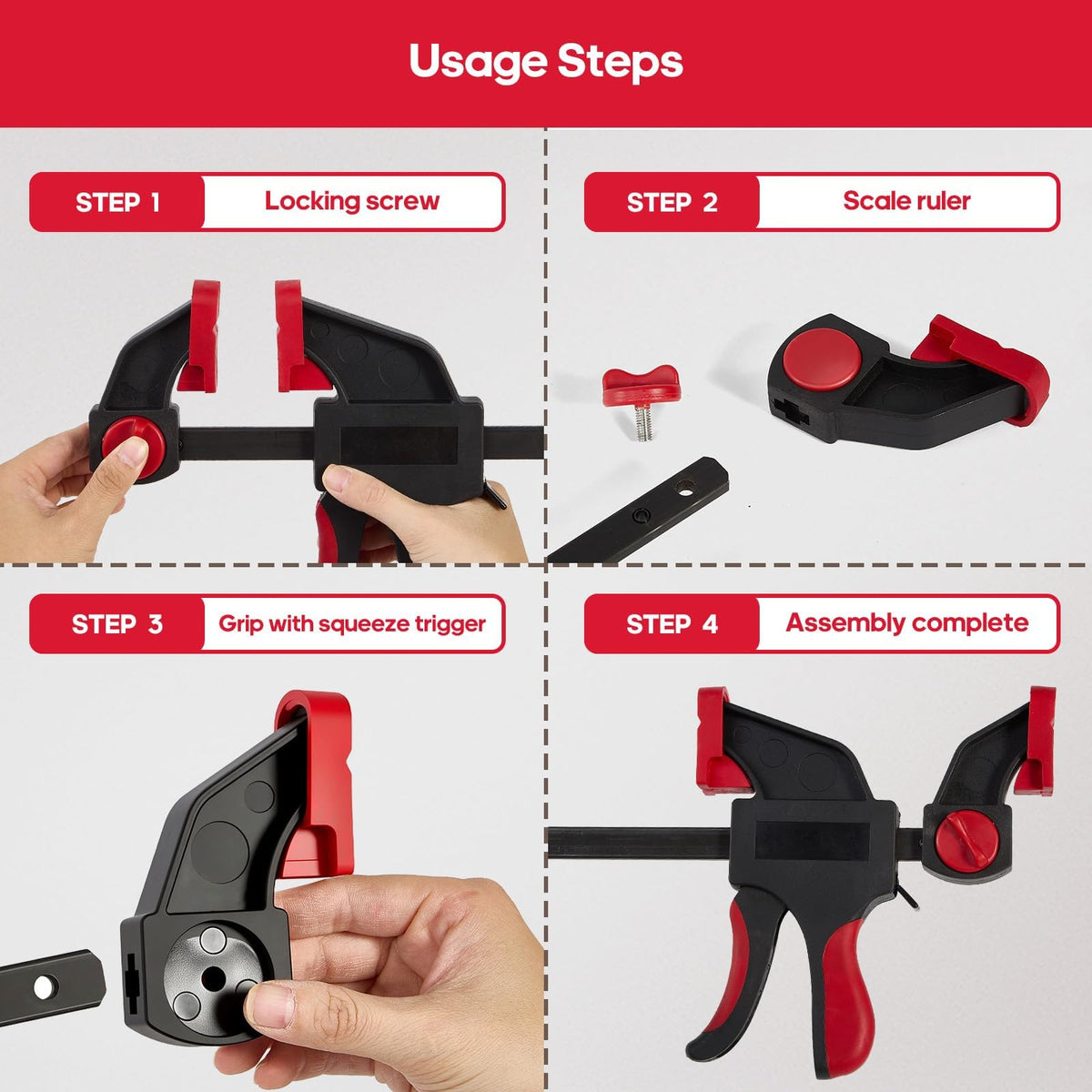 PENGZHAN clamp head protection safeguards surfaces during tightening