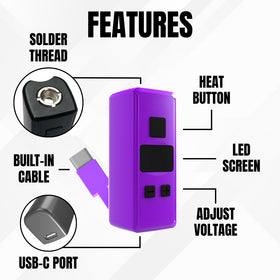 Penjamin LED display shows voltage and battery level in real time
