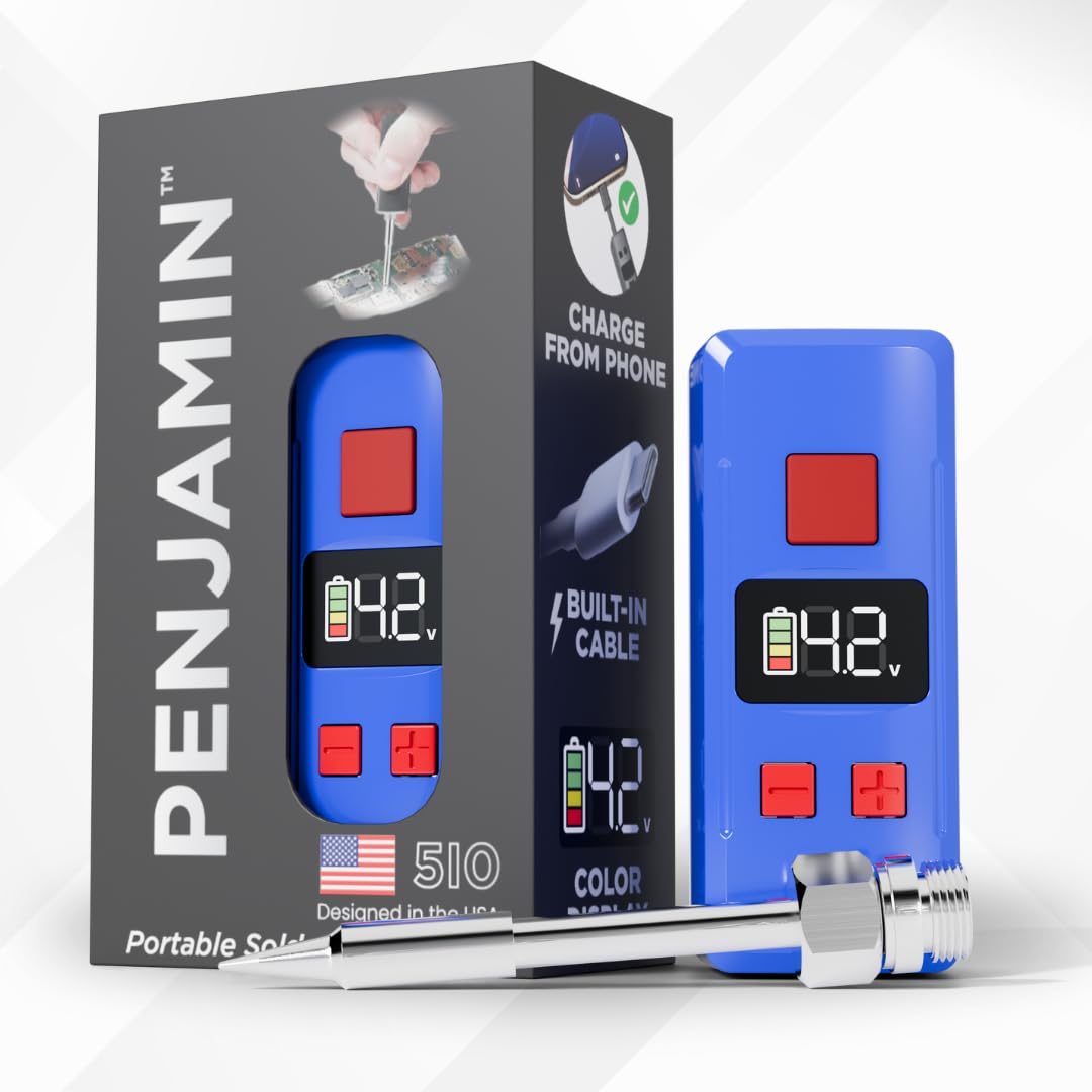Penjamin removable threaded tip enables circuit work and component swaps.
