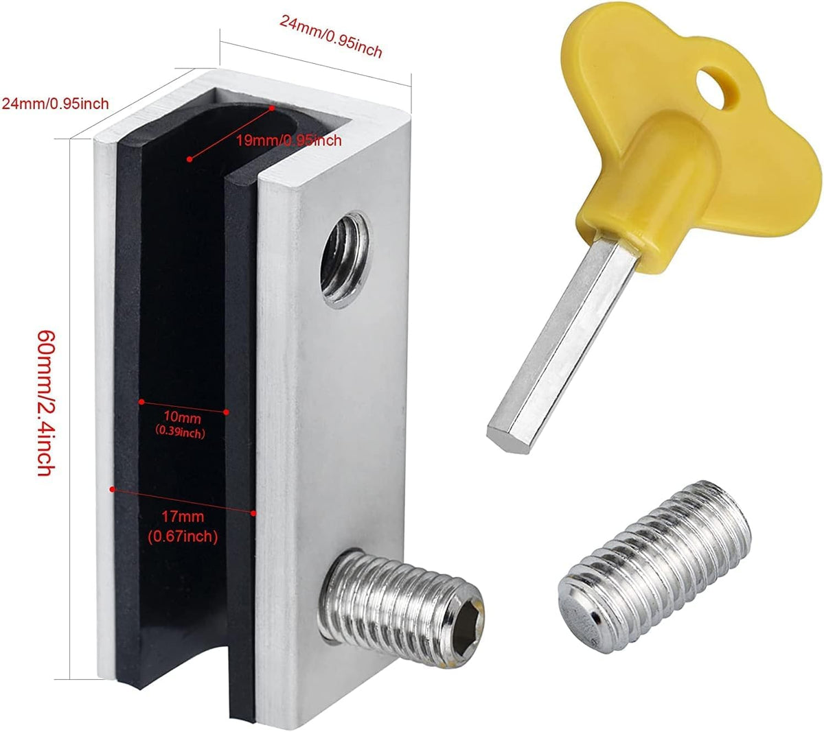 PENMAMA aluminum alloy window lock closeup showing sturdy construction.