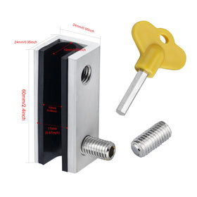 Penmama patio door security lock in action blocks unauthorized entry while allowing ventilation.