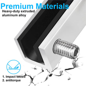 Penmama rubber cushioning protects glass and frames during installation.