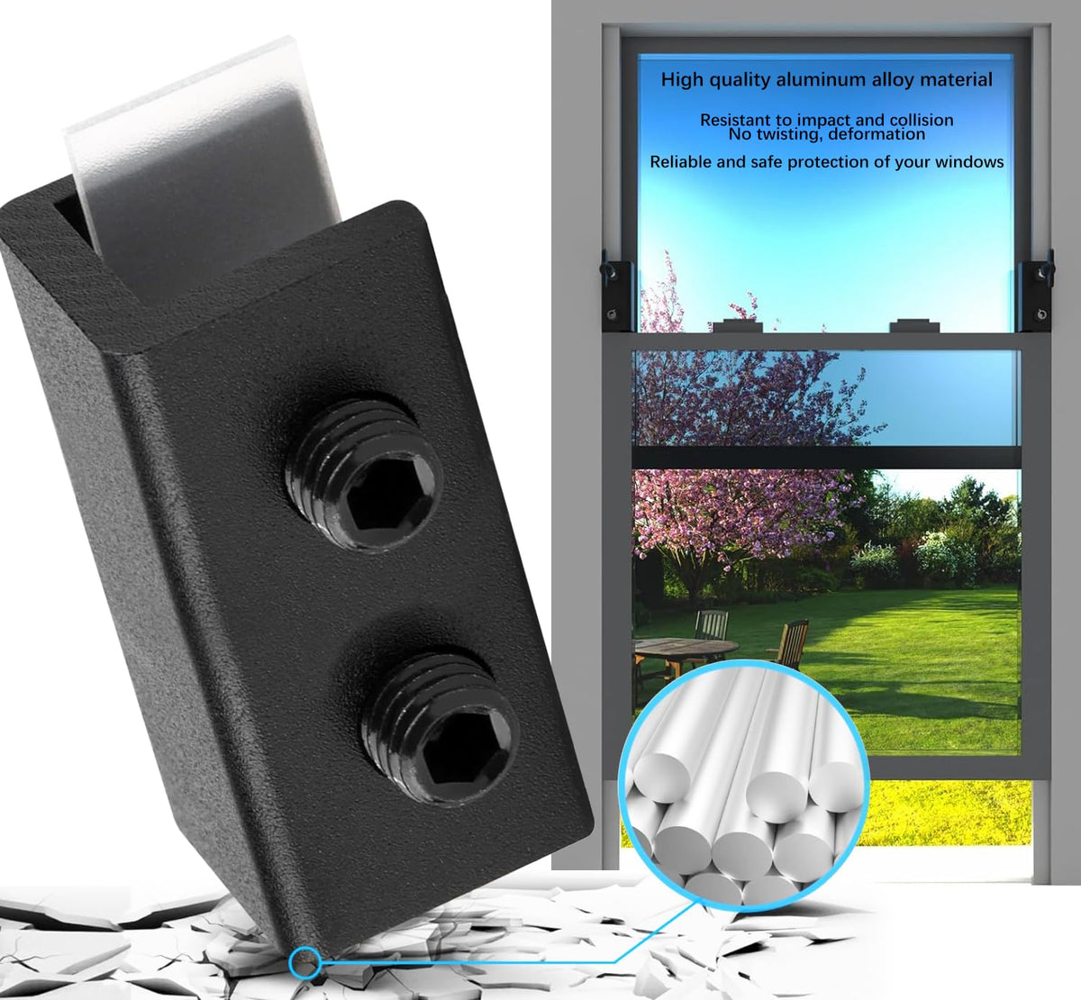 Penmama installation closeup demonstrates screw-in design and rubber cushioning.