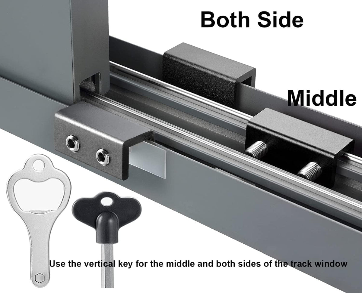 Penmama sliding window locks with rubber cushioning prevent scratches and boost security.