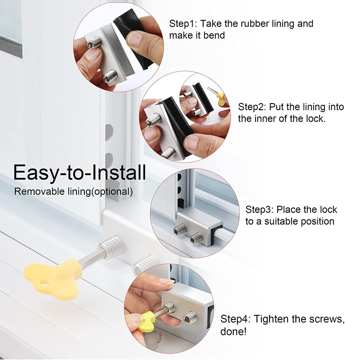 PENMAMA yellow key handle detail is easy to locate during use.