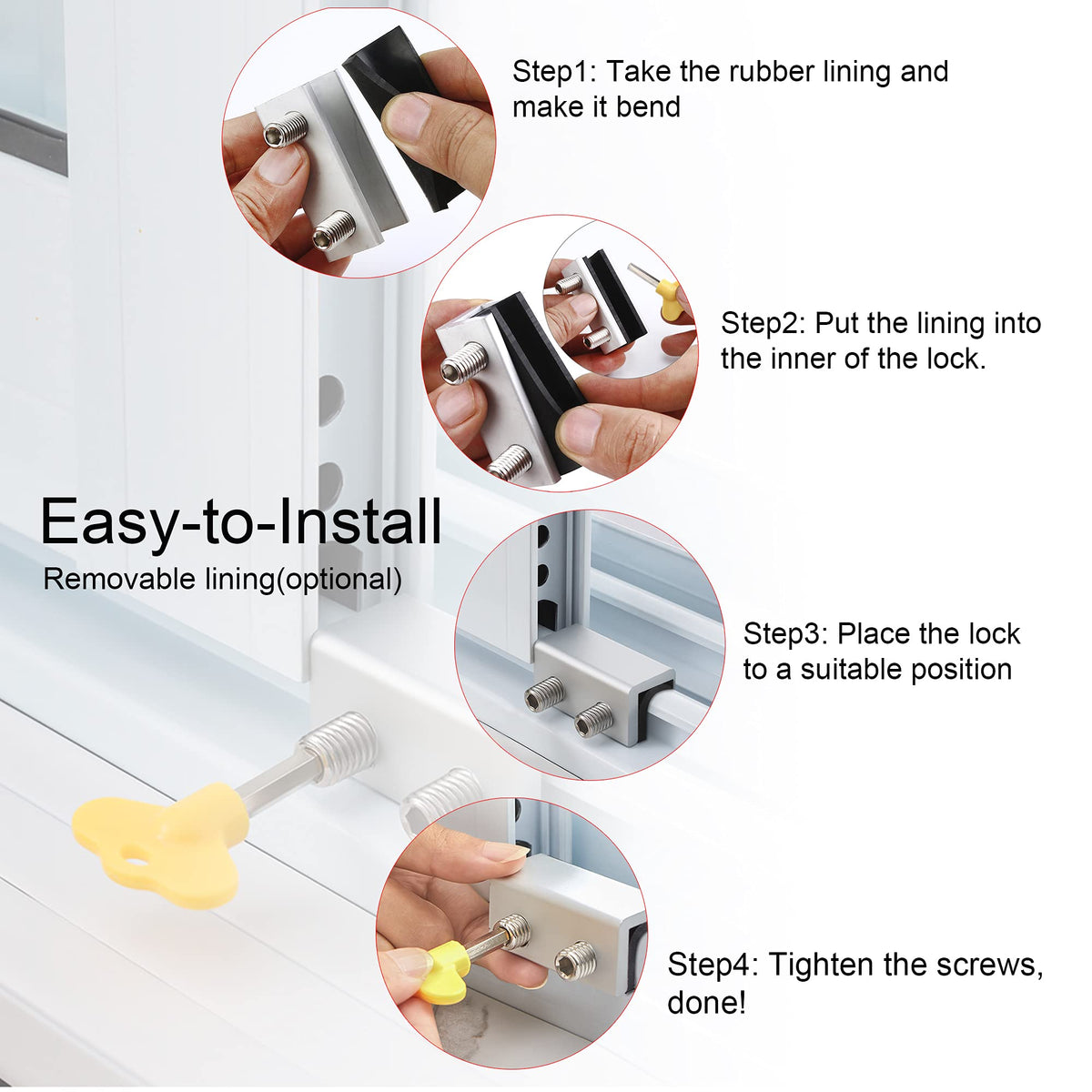 Penmama yellow key handle clearly visible to locate keys quickly.