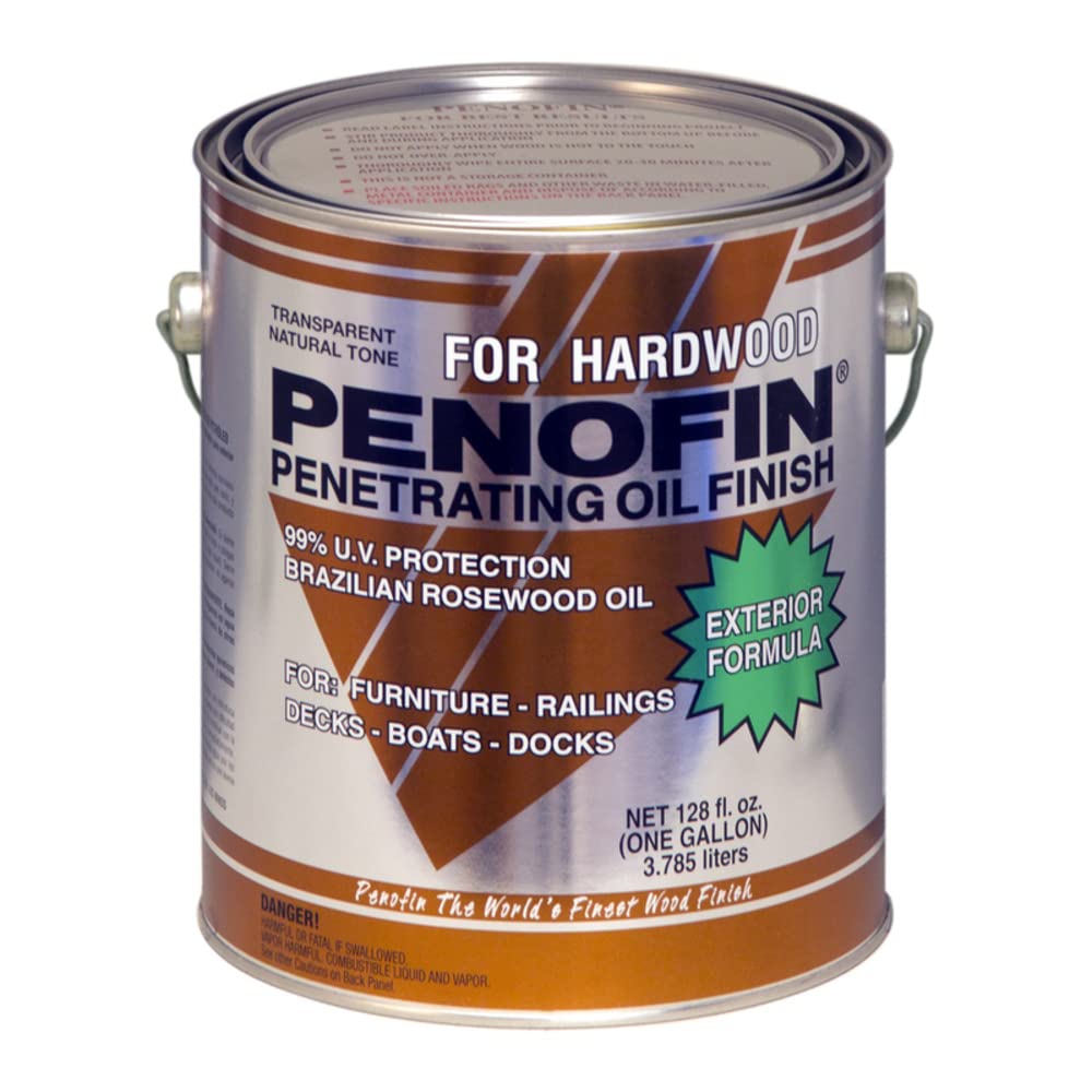 Penofin penetrating oil application on Ipe shows deep penetration and natural grain preservation.