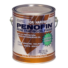 Penofin penetrating oil application on Ipe shows deep penetration and natural grain preservation.
