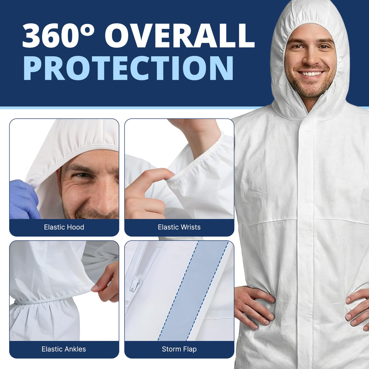 Pentagon Safety Equipment front zipper with flaps for secure closure.