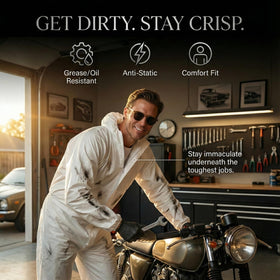 PENTAGON SAFETY EQUIPMENT coveralls suitable for painting, cleaning, and light construction