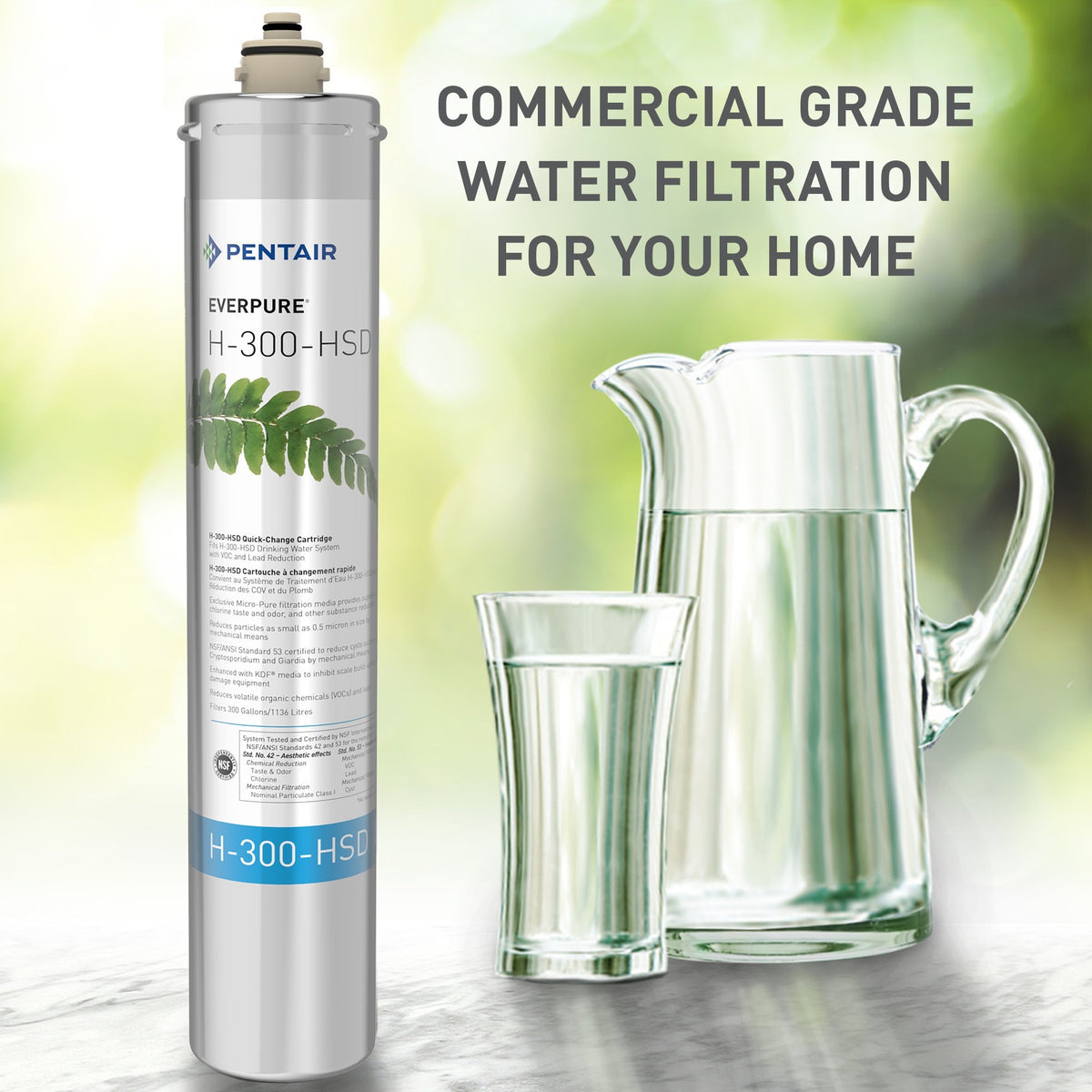 Pentair Everpure replacement cartridge demonstrates simple at-home replacement for ongoing clean water.