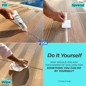 PentaUSA grout float included for easier outdoor stone joint application.