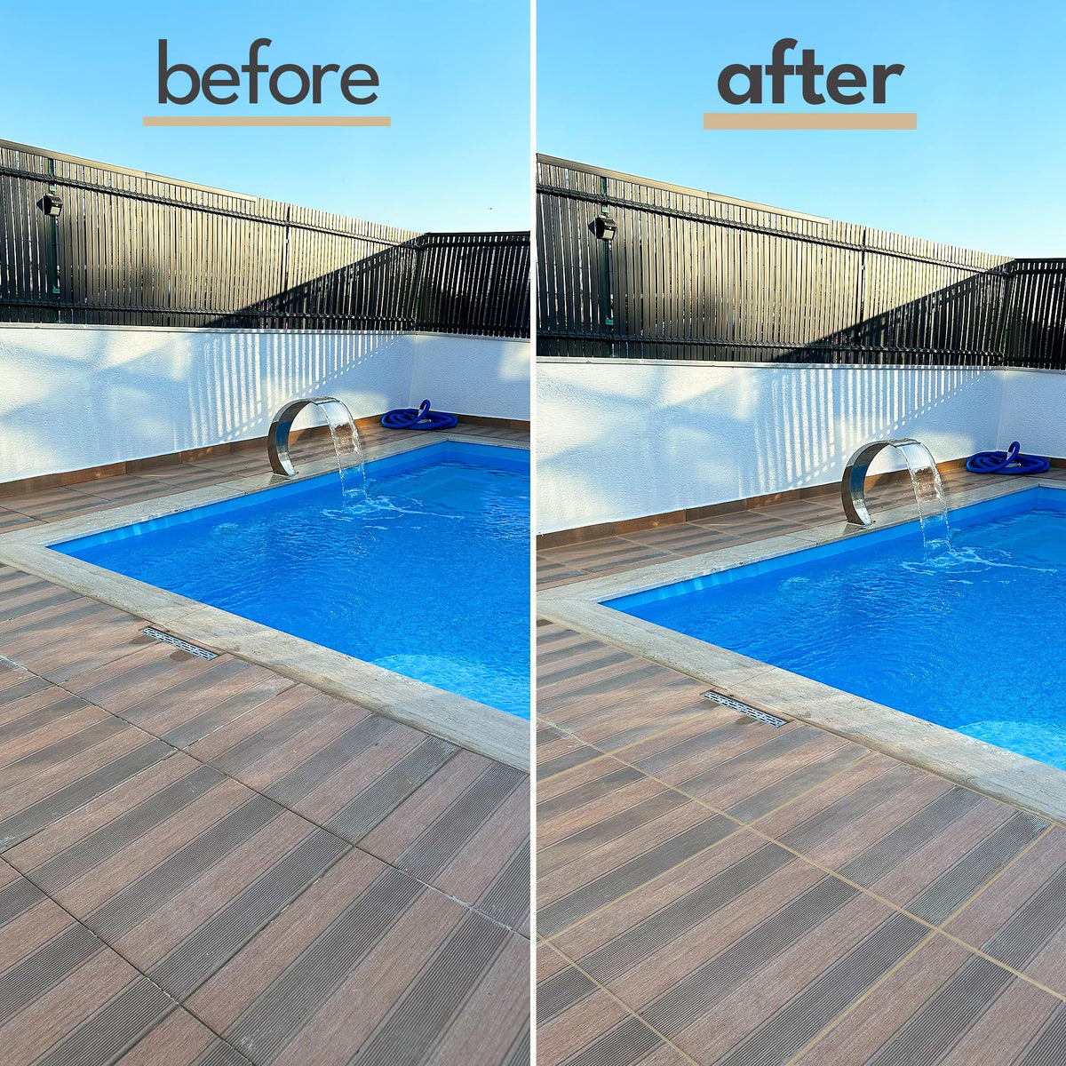 PentaUSA layerable grout supports deep gaps with multiple thin coats.