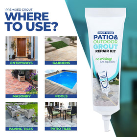 PentaUSA grout ideal for patios, driveways, entryways, and garden paths.