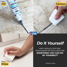 PentaUSA Premixed Grout with Applicator facilitates precise, controlled repairs.