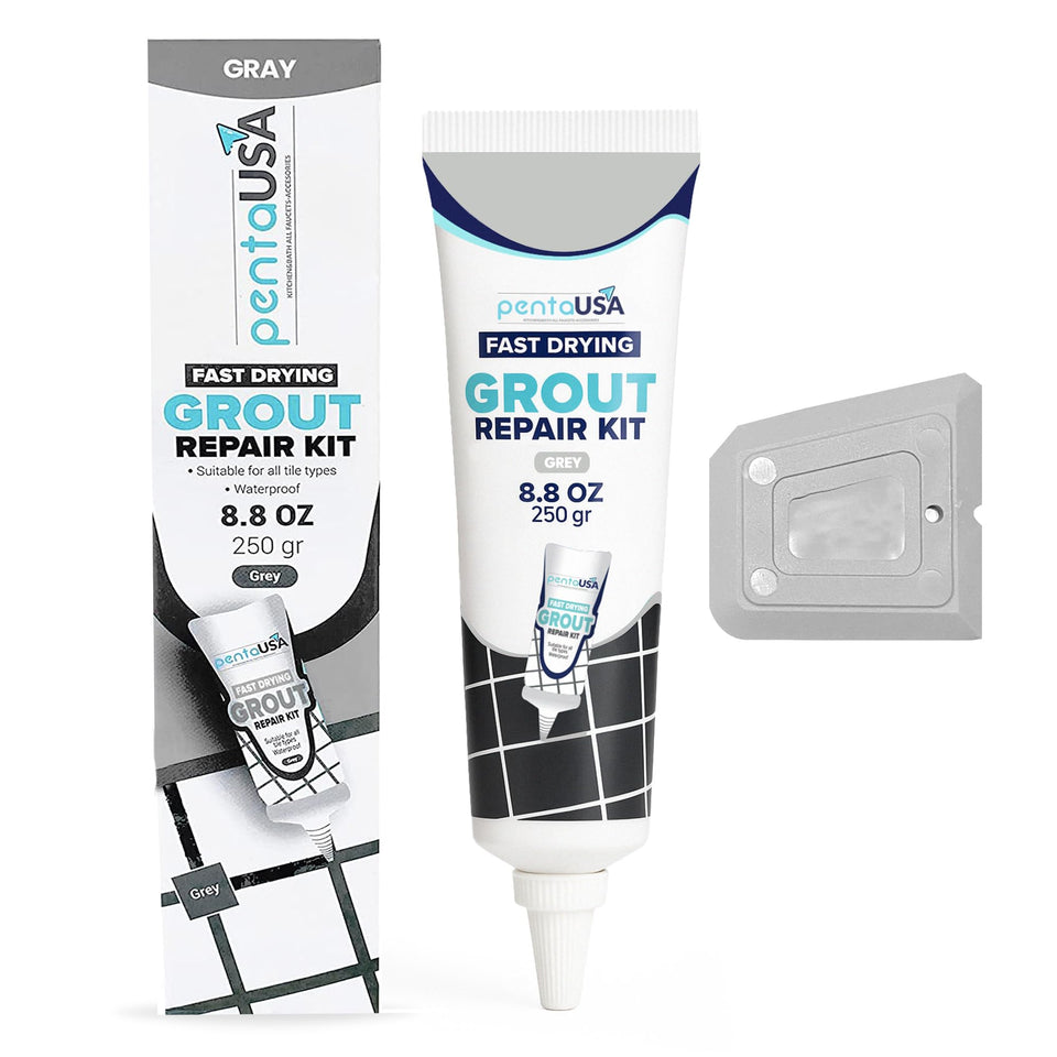 PentaUSA Tile Grout Repair Kit tube for quick bathroom fixes
