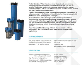 Pentek 158008 cap mounting close-up shows four mounting bosses for secure installation.