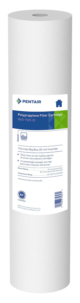 Pentek DGD-7525-20 big blue sediment filter for whole-house filtration