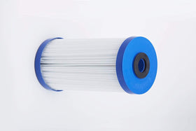 Pentek R50-BB pleated media with 16+ sq ft surface area for extended life.