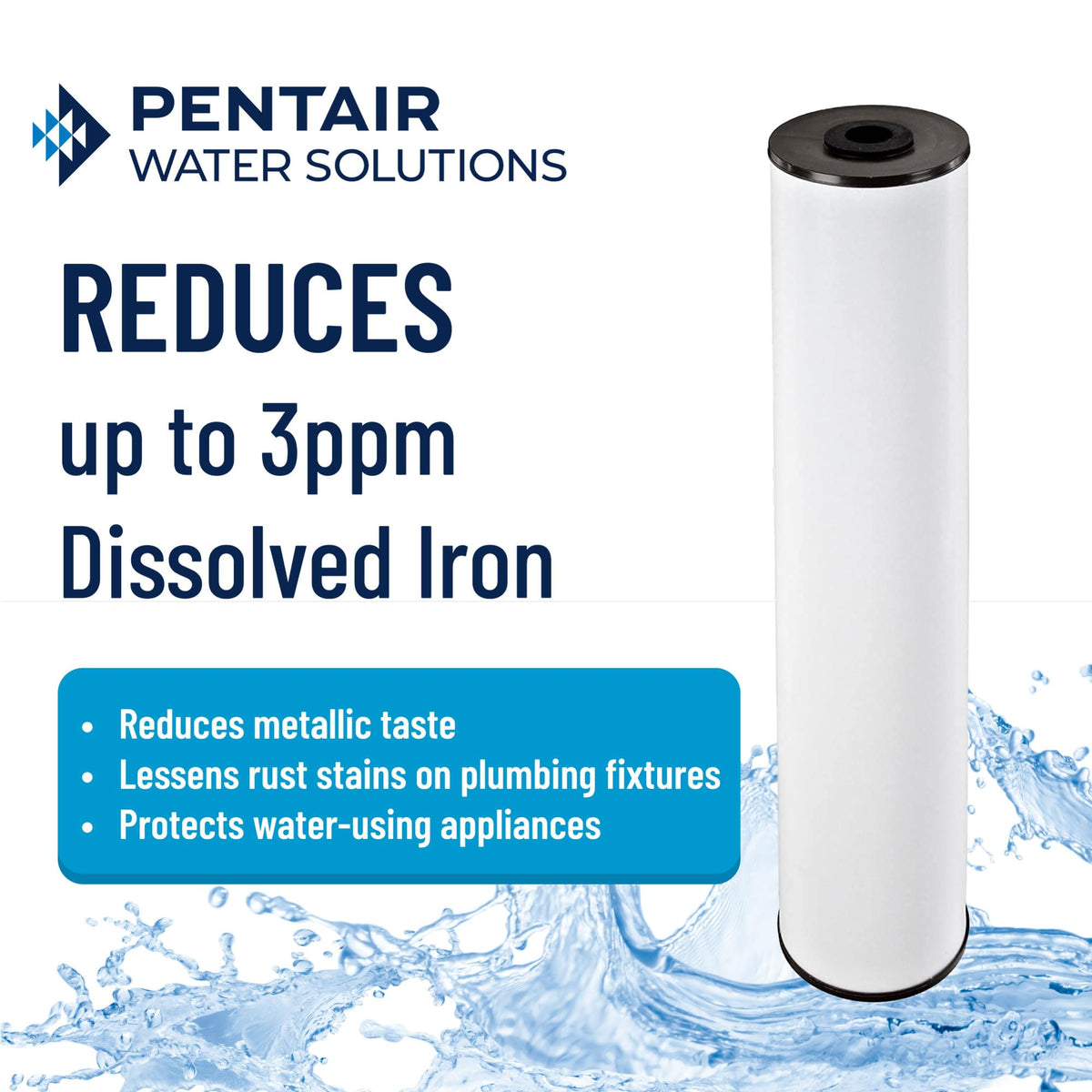 Pentek RFFE20-BB Whole-house filter system for well water use