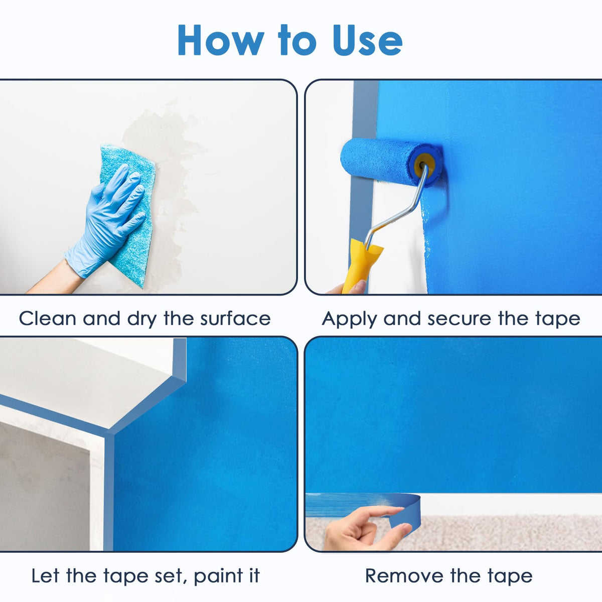 Peoin blue tape used outdoors offers moisture resistance and solid adhesion.