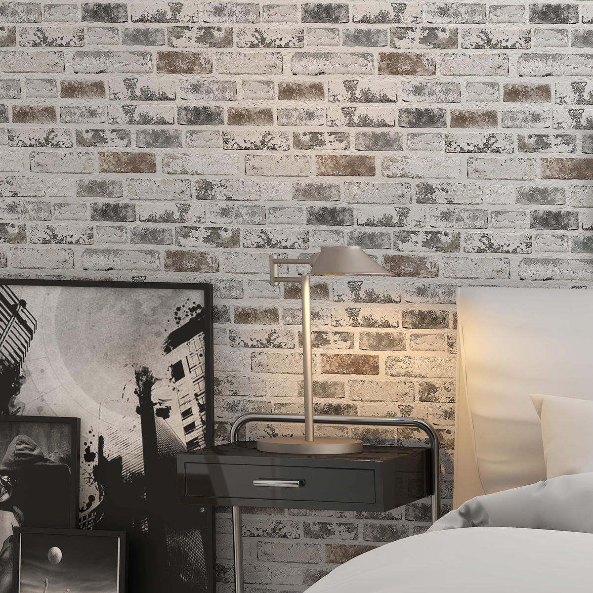 PeonyQueen brick wallpaper installation tips and guidance