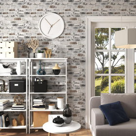 PeonyQueen waterproof brick wallpaper suitable for moisture-prone surfaces