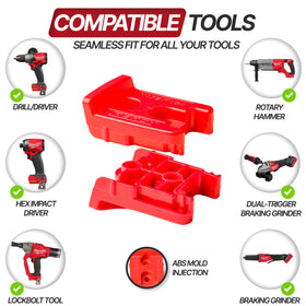 PERCH Milwaukee mounting organizer helps keep tools in one compact system.