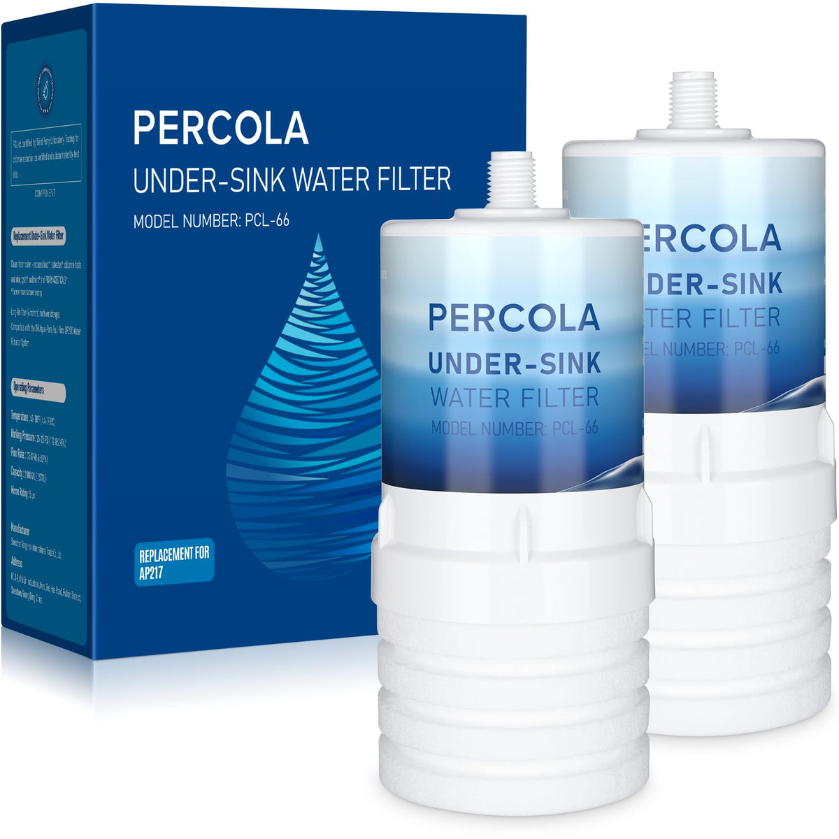 PERCOLA AP217 under-sink-filter delivers convenient clean water at home