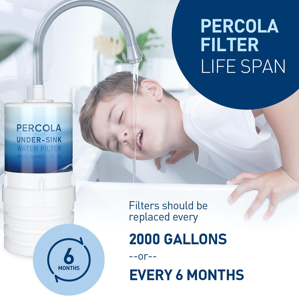 PERCOLA coconut-shell-activated-carbon-post-filter boosts odor removal