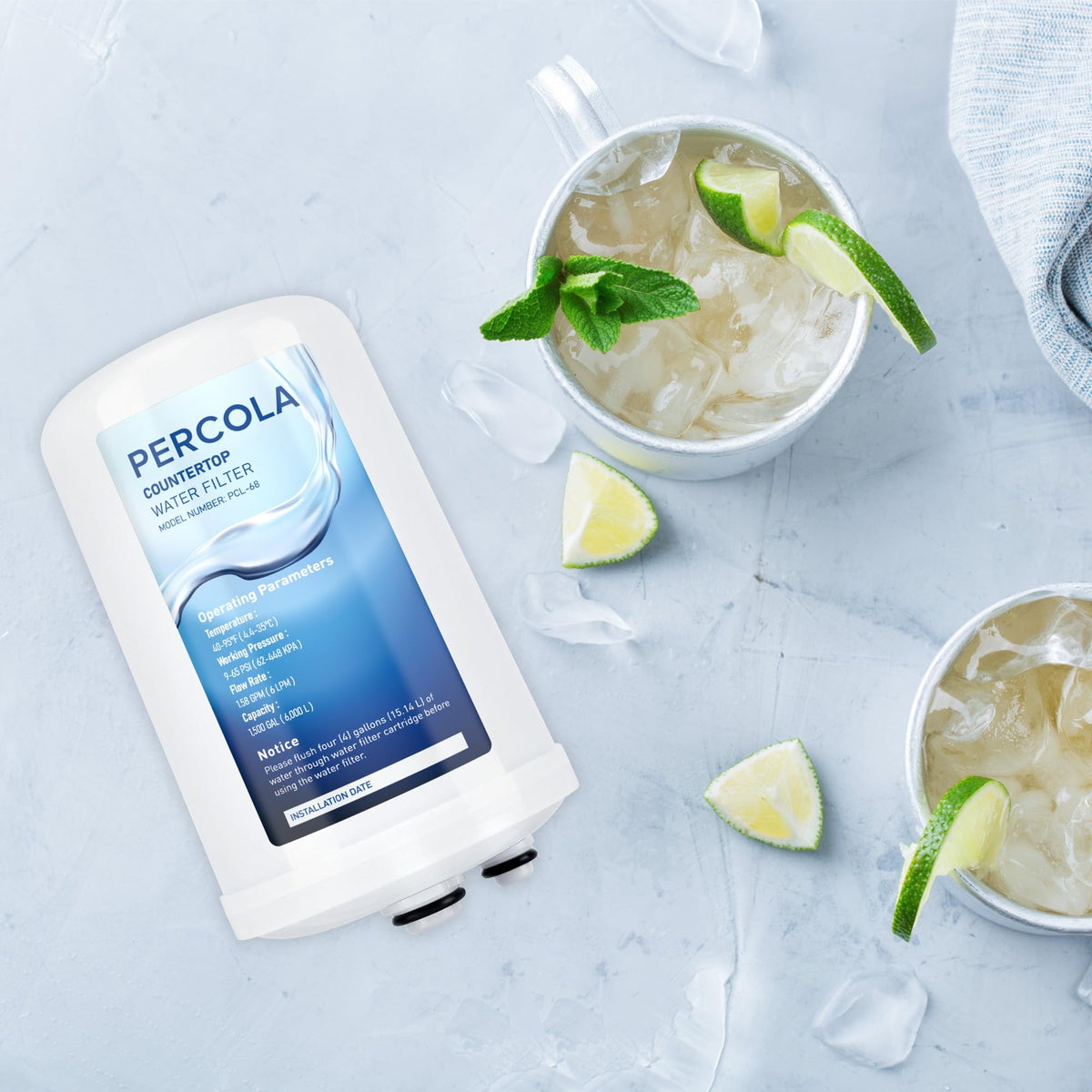 PERCOLA FC1 family-use friendly design for everyday filtered water routines